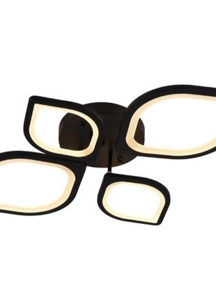 Люстра светодиодная акриловая sirius 6130-4 bk 46w