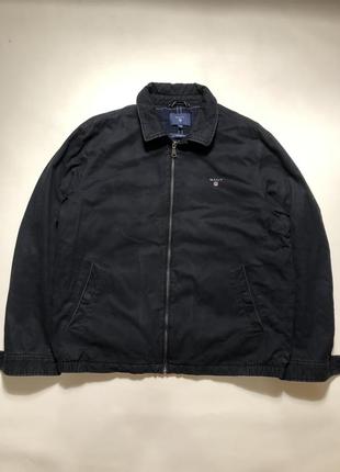 Плотный джакет-оверсайз куртка-жакет на осень теплый для прогулок gant / l-xl / торг