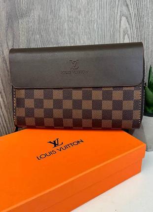 Стильний чоловічий клатч барсетка з ручкою в коробці