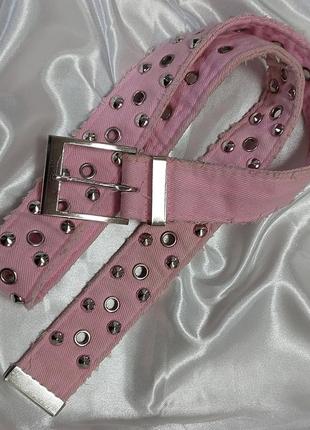 Розовый ремешок с шипами y2k sk8 трендовый1 фото