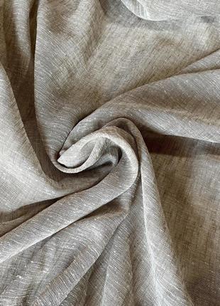 Тюль лен бежевый 4.8м