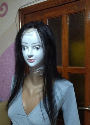 Полуперука, топпер для волос, накладка на макушку из натуральных волос