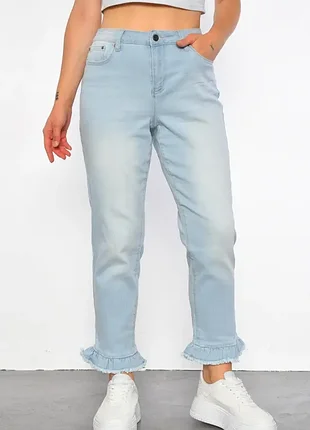 Джинси з рюшами