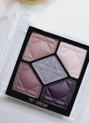 Палетка тіней dior 5 couleurs couture # 757 dream matte