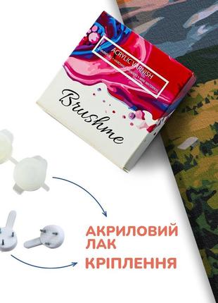 Захисний лак, кріплення на стіну