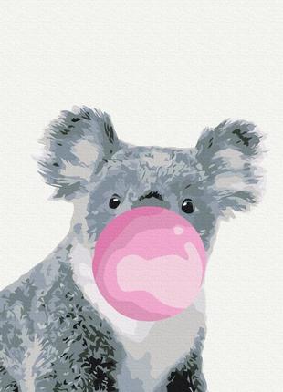 Картина за номерами brushme 40x50см "коала з бабл-гам" bs5702