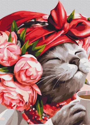 Картина за номерами brushme 50x50см "киця господинька ©маріанна пащук" bs53241m