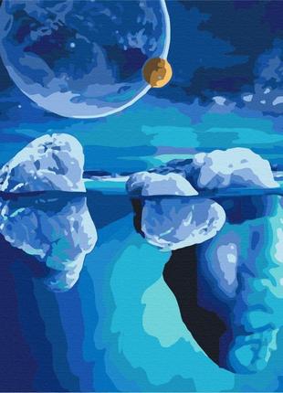 Картина за номерами brushme 48x60см "космос льодовиків" bs51485l