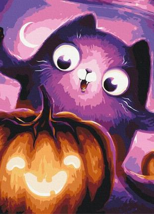 Картина за номерами brushme 40x50см "котик гарбузик ©маріанна пащук" bs53334