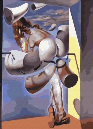 Картина за номерами brushme 48x60см "содомське самовдоволення невинної діви. сальвадор далі" bs52391l