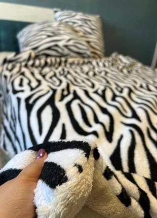 Постільна білизна тепла принт зебра