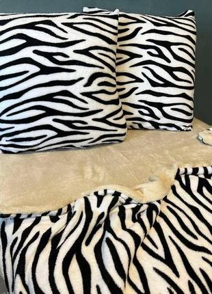 Постільна білизна тепла принт зебра