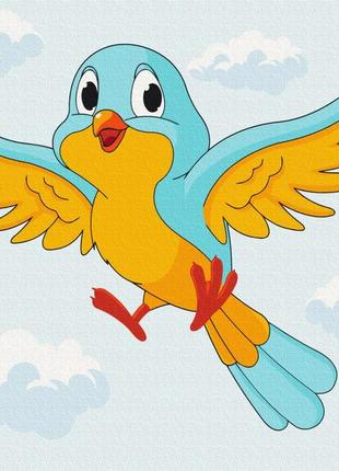 Картина за номерами brushme 40x50см "пташка українка" bs53153