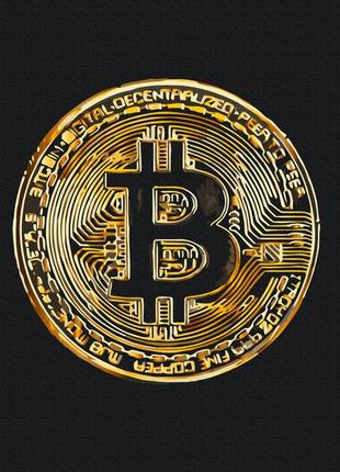 Картина за номерами brushme 40x50см "біткоїн" bs53975