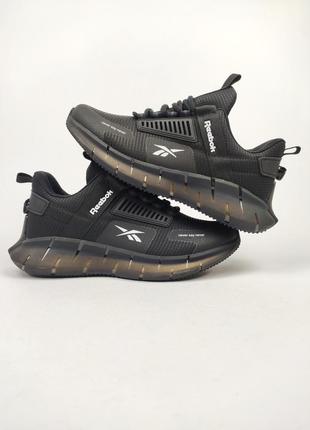 Мужские кроссовки reebok zig kinetica edge black white