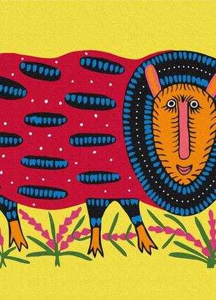 Картина за номерами brushme 50x60см "дика овечка © maria prymachenko" bs53657l