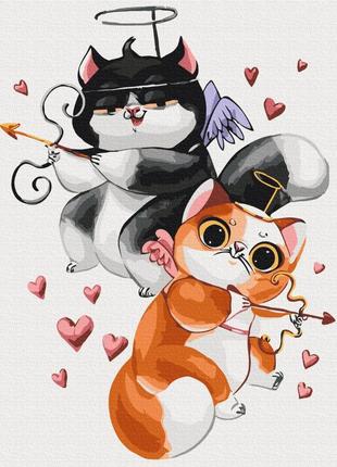 Картина за номерами brushme 40x50см "лямурчики © kateryna branchukova" bs53776