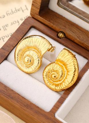 Неймовірно гарні морські сережки бохо ракушки мушля равлик