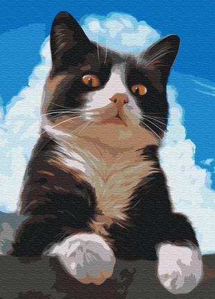Картина за номерами brushme 40x50см "допитливий котик" bs51941