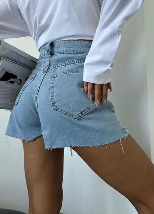 Джинсовая юбка-шорты3 фото