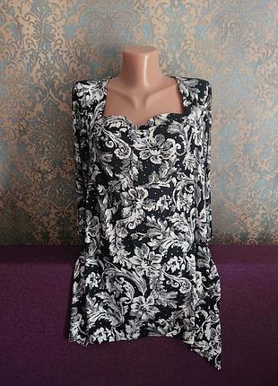 Красивая блуза кофточка большой размер батал 50 /52 реглан блузка