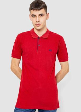Поло чоловіче котонове, колір бордовий, 247r302