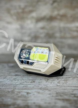 Ліхтарик police sh-s9-xpe-cob-3smd motion sensor на голову від usb з акумулятором2 фото