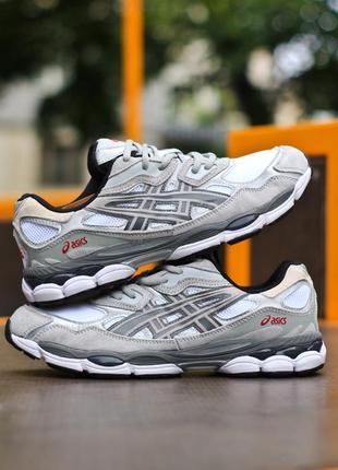 Кросівки asics gel-nyc “white steel grey”