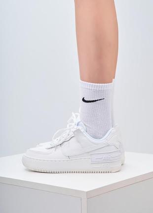 🔴 качественные кроссовки nike air force 1 shadow white — без передоплати!