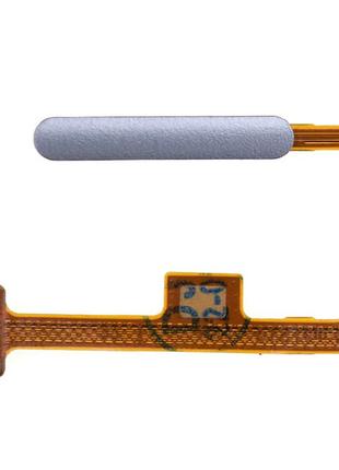 Шлейф xiaomi 11 lite кнопка увімкнення зі сканером відбитка пальця, сріблястий