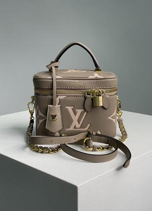 💎 louis vuitton vanity pm bag grey/boise de rose  ki992981 фото