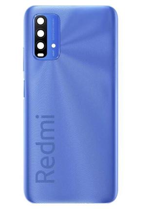 Задняя крышка xiaomi redmi 9t со стеклом камеры, синий