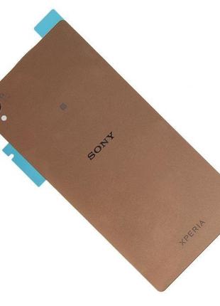 Задняя крышка sony d6633, d6603, d6643, d6653 xperia z3, z3 dual (с адгезивной плёнкой) copper (золотистый)