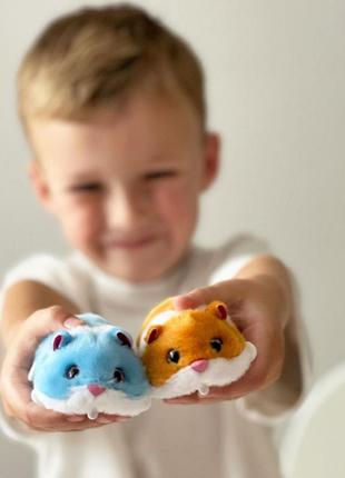 Інтерактивна м'яка іграшка кумедний хом'ячок pets & robo alive 9543-1 блакитний3 фото