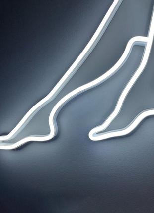 Неоновая led вывеска neonflexglow "ноги женщины" 30х50см \