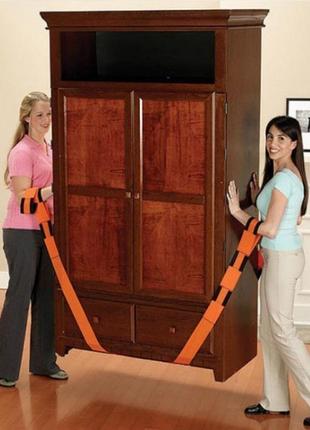 Ремни для переноса и переноски габаритных грузов, перемещения мебели, ремень такелажный/ ремни для грузчиков/f