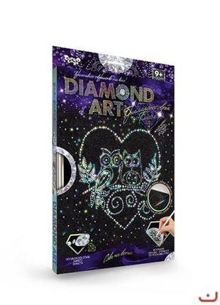 Набор для креативного творчества "diamond art", "совушки"