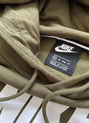 Худи кофта c капюшоном укороченная толстовка nike7 фото