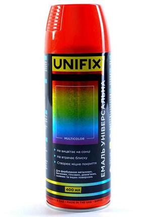 Емаль універсальна unifix — 400 мл ral 3020 червоний
