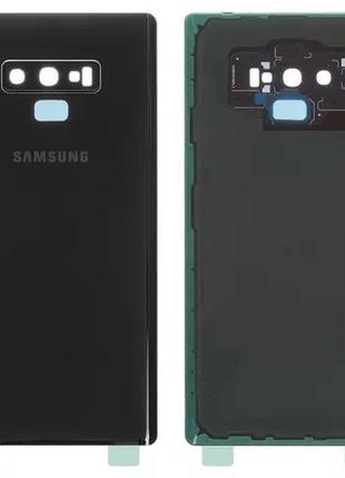 Задняя крышка samsung n960 galaxy note 9 с стеклом камеры, черный