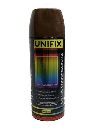 Емаль універсальна unifix — 400 мл ral 8011 коричнево-горіхова