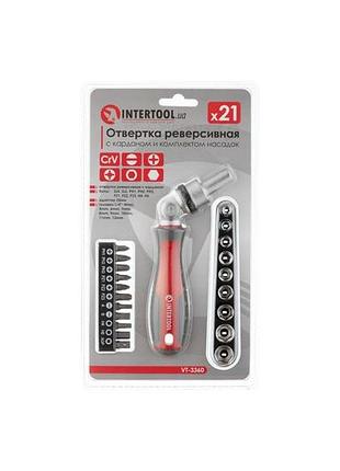 Викрутка intertool — реверсійна pro 21 од. 6