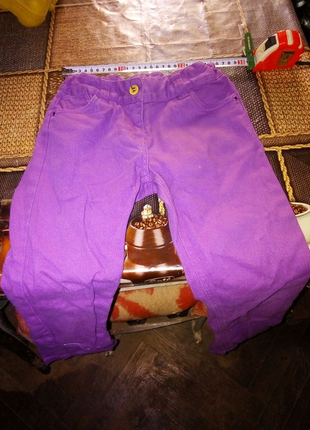 Детские фиолетовые джинсы для девочки недорого4 фото