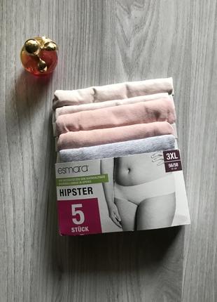 Эсмара! женские базовые трусики, хлопок германия, 3xl 56/58=62/64наш,2xl 58/60 наш