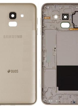 Задня кришка samsung j600f, galaxy j6 2018 золотиста