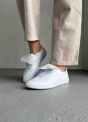Кроссовки adidas samba pure white