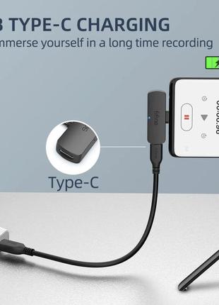 Бездротовий петличний мікрофон fifine m6 для смартфона з роз'ємом type-c4 фото