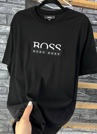 Футболка батал в стилі hugo boss3 фото