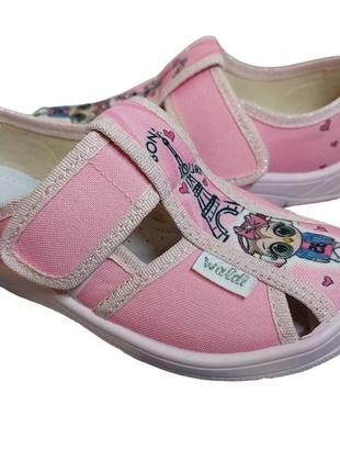 Текстильные тапочки для девушек waldi