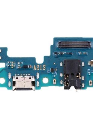 Шлейф samsung a217, a21s (2020) коннектора зарядки type-c, с микрофоном, плата зарядки